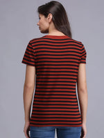 Dead bury Dead Striped Women T-Shirt