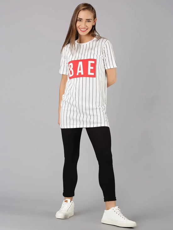 Big Foot Striped Women Top