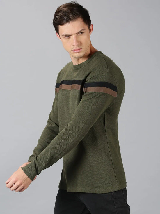 Vibrant Designs Color Blocked Mens Sweatshirt