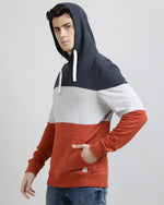 Crystal Color Blocked Mens Sweatshirt