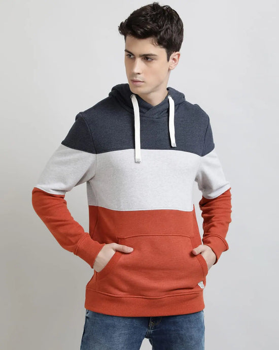 Crystal Color Blocked Mens Sweatshirt