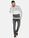 Ezarra Graphics Color Blocked Mens Sweatshirt