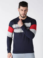 Five-Star Color Blocked Mens Sweatshirt