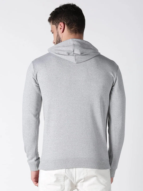 Urban Grey Solid Mens Sweatshirt