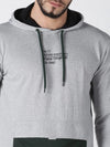 Urban Grey Solid Mens Sweatshirt