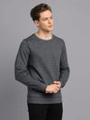 Zipped Up Solid Mens Sweatshirt