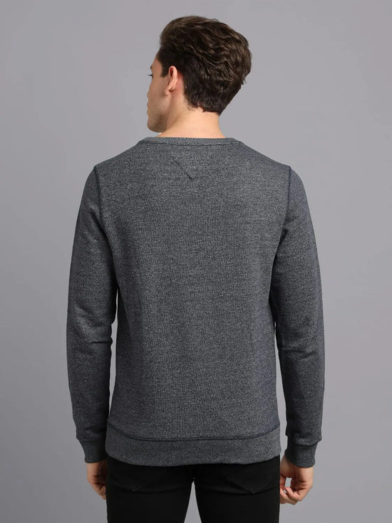 Zipped Up Solid Mens Sweatshirt