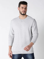 Stud Solid Mens Sweatshirt