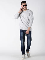 Stud Solid Mens Sweatshirt