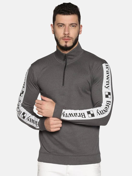 Elite Cotton Solid Mens Sweatshirt