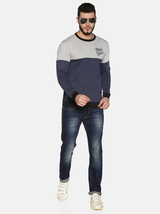 Branding Co Color Blocked Mens Sweatshirt