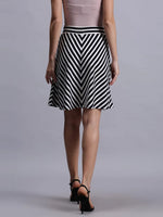 Urban Art Striped Women Skirt