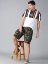 Style Path Color Blocked Mens Shorts