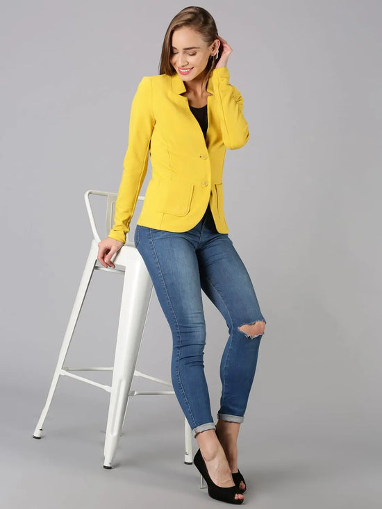 Formal Splash Solid Women Blazer