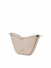 Kleio Bling Structured V-Shaped Double Zipper Shoulder Handbag For Women/Girls