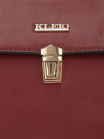 Kleio Vendor Structured PU Leather Short Handle Handbag For Women Ladies