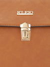 Kleio Connection Structured PU Leather Short Handle Handbag For Women Ladies