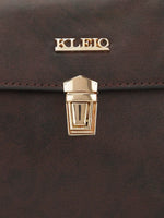 Kleio Unlimited Structured PU Leather Short Handle Handbag For Women Ladies