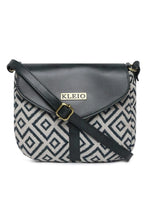 Kleio Boutique PU leather Jacquard Crossbody Side Sling Handbag for Women and Girls