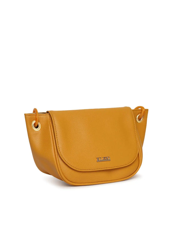 Kleio Connection PU Leather Short Strap Side Sling Bag for Women Girls