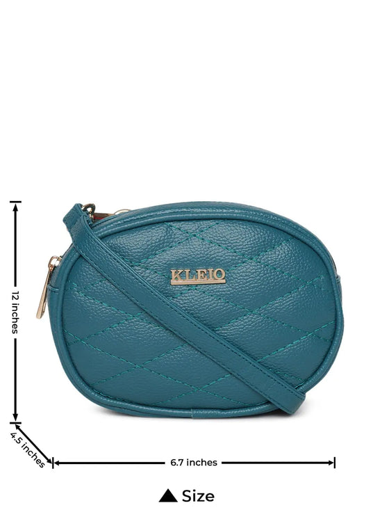 Kleio Instant Quilted Bum Waist Belt Pouch Sling Bag for Women Girls