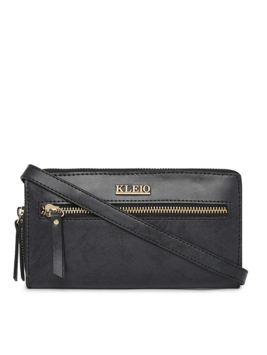 Kleio Fantasy Sling Clutch Zip Closure Multi Slot Purse Wallet for Women /Girls