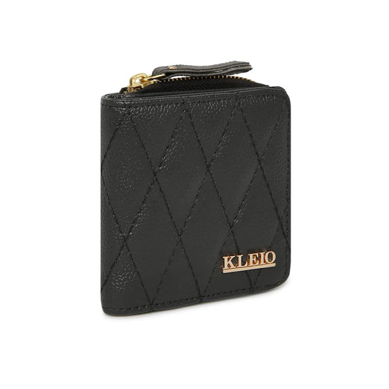 Kleio Unlimited Vegan Leather Quilted Multi Slot Clutch Wallet Purse for Women/Girls