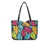 Kleio Galore Printed Canvas Zipper Tote Handbag For Women Ladies