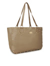 Kleio Trendy Gold Studded Tote Shoulder Hand Bag For Women/Girls