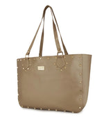 Kleio Trendy Gold Studded Tote Shoulder Hand Bag For Women/Girls