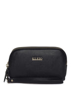 Kleio Unique Vegan Leather Travel Cosmetics Toiletry Organizer Bag With Three Zipper Closure For Women/Girls