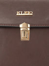 Kleio Bling Structured PU Leather Short Handle Handbag For Women Ladies