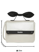 Kleio Accent Top Bow Sling Hand Bag for Women Girls