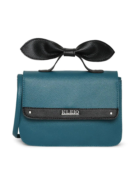 Kleio Designer Top Bow Sling Hand Bag for Women Girls