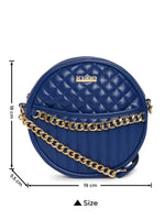 Kleio Glamour Quilted Round Sling Bag For Women Girls