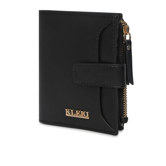 Kleio Signature Vegan Leather Multi Slot Clutch Wallet for Women/Girls