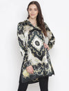 Sonder Sizzy Printed Satin Scraff Women Tunic