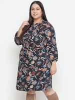 Flex Of Colors Floral Print Plus Size Women Dress