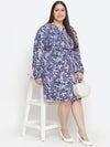 Color Heaven Floral Print Plus Size Women Dress