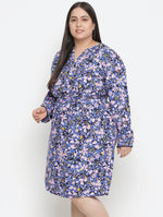 Color Heaven Floral Print Plus Size Women Dress