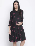 Wowz Star Print Maternity Dress