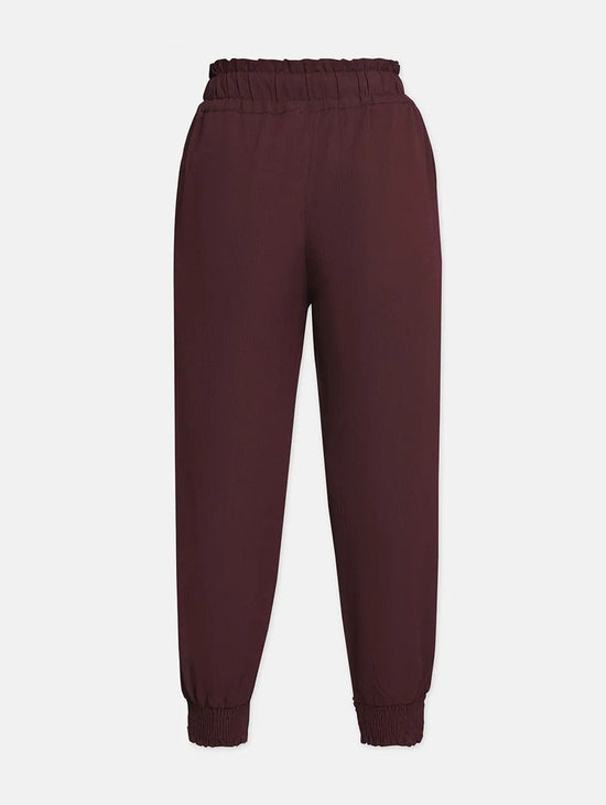 Wine Colour Smart Girl Pant