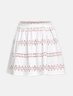 Vabble Schiffli Embroidery Girl Skirt