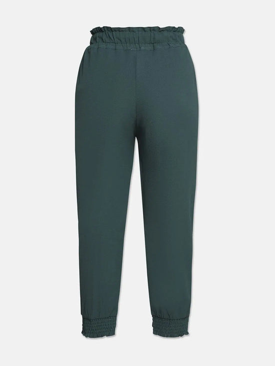 Bright Green Colour Smart Girl Pant