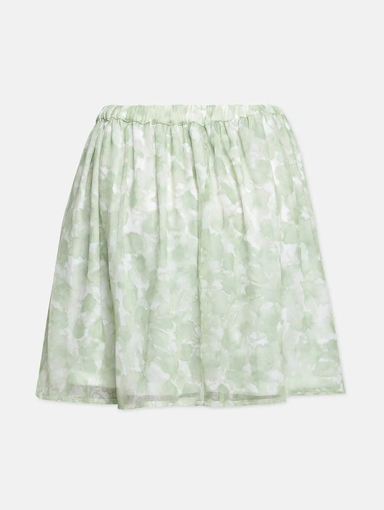 Sopple Green Printed Girl Skirt