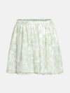 Sopple Green Printed Girl Skirt