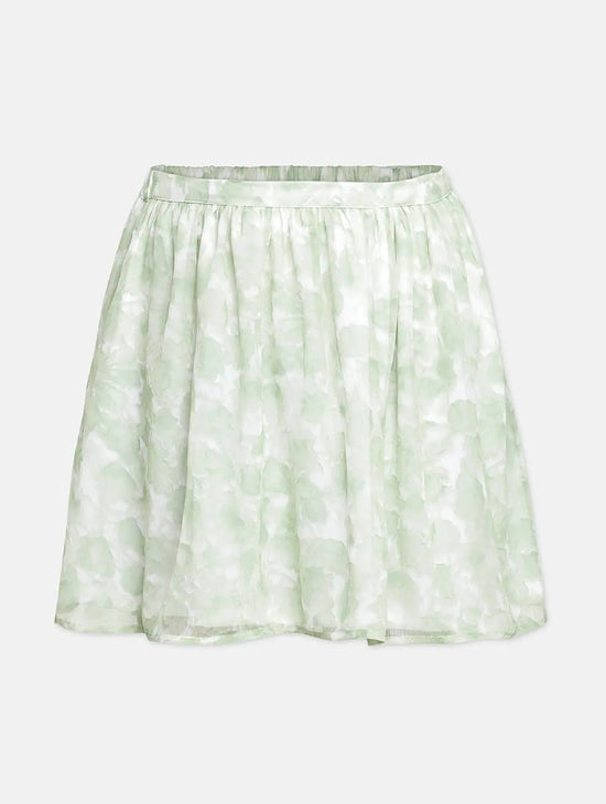 Sopple Green Printed Girl Skirt