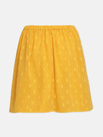 Megan Yellow Printed Girl Skirt