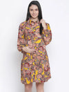 Beezy sunshine abstarct print maternity dress