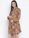 Beezy sunshine abstarct print maternity dress